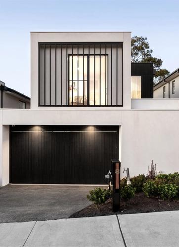 A Modern Facade of one of  Thomas Archer's Custom Homes in Doncaster