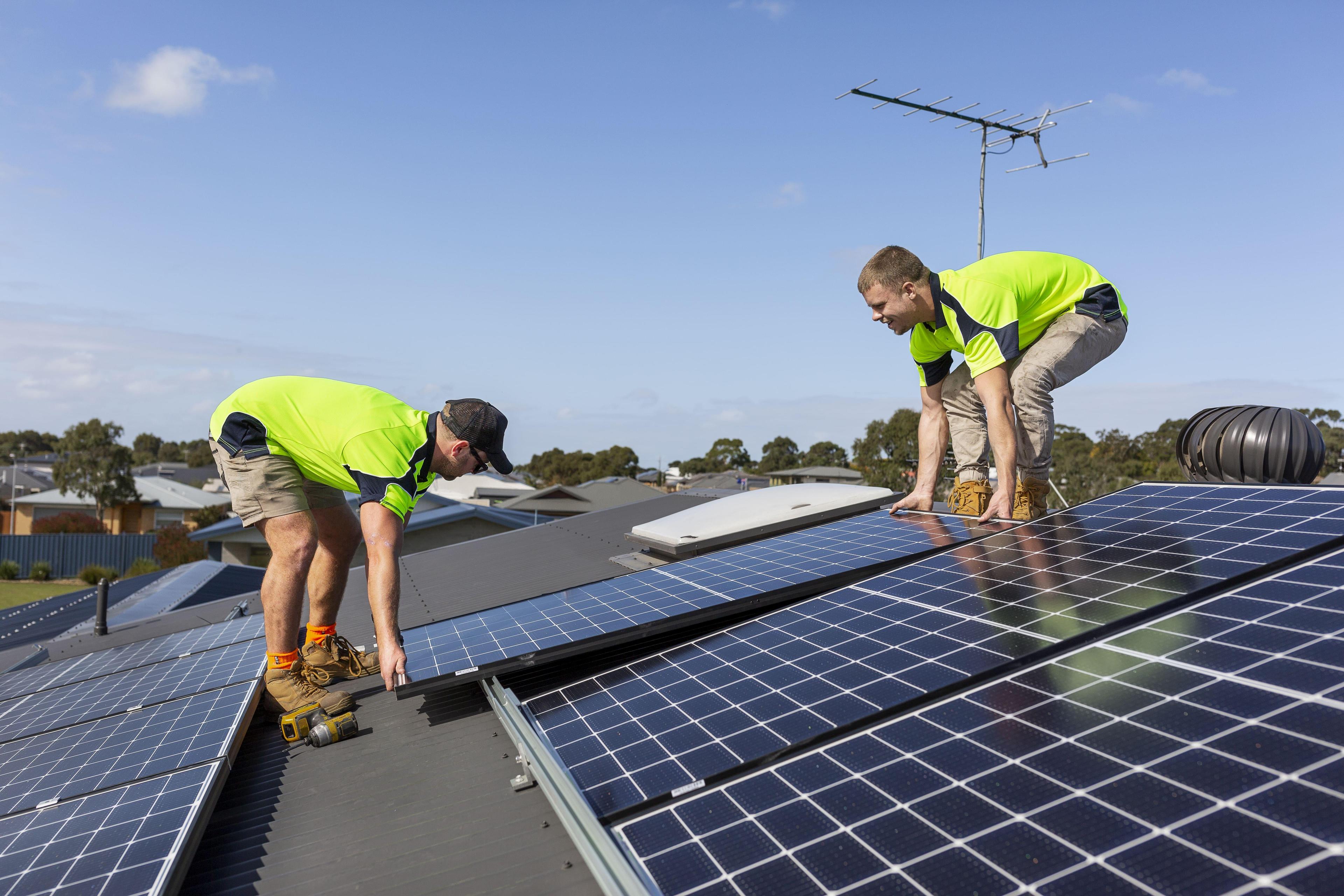Solar PV installation - Residential Home Construction