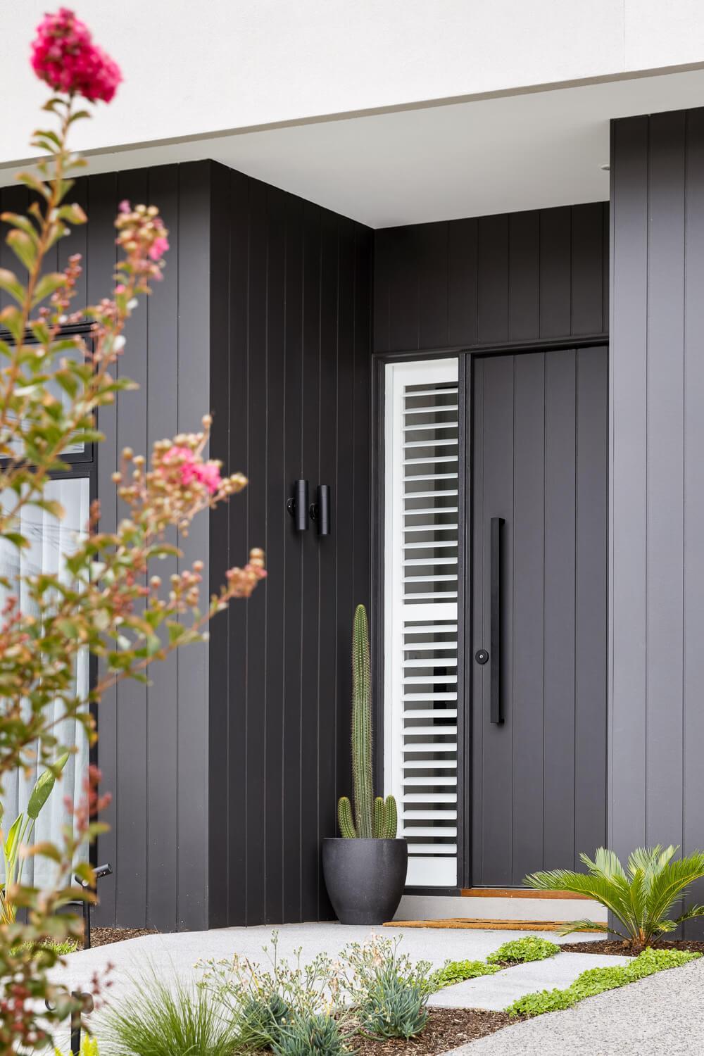 Modern External Door and Entrance - Melbourne House Designs