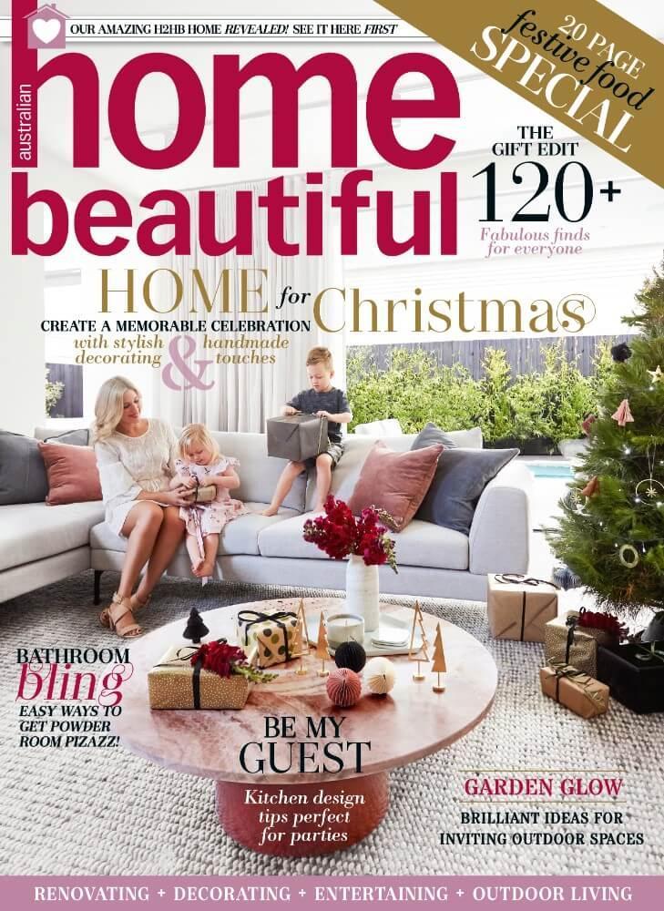Thomas Archer featured on the cover of Home Beautiful Christmas issue